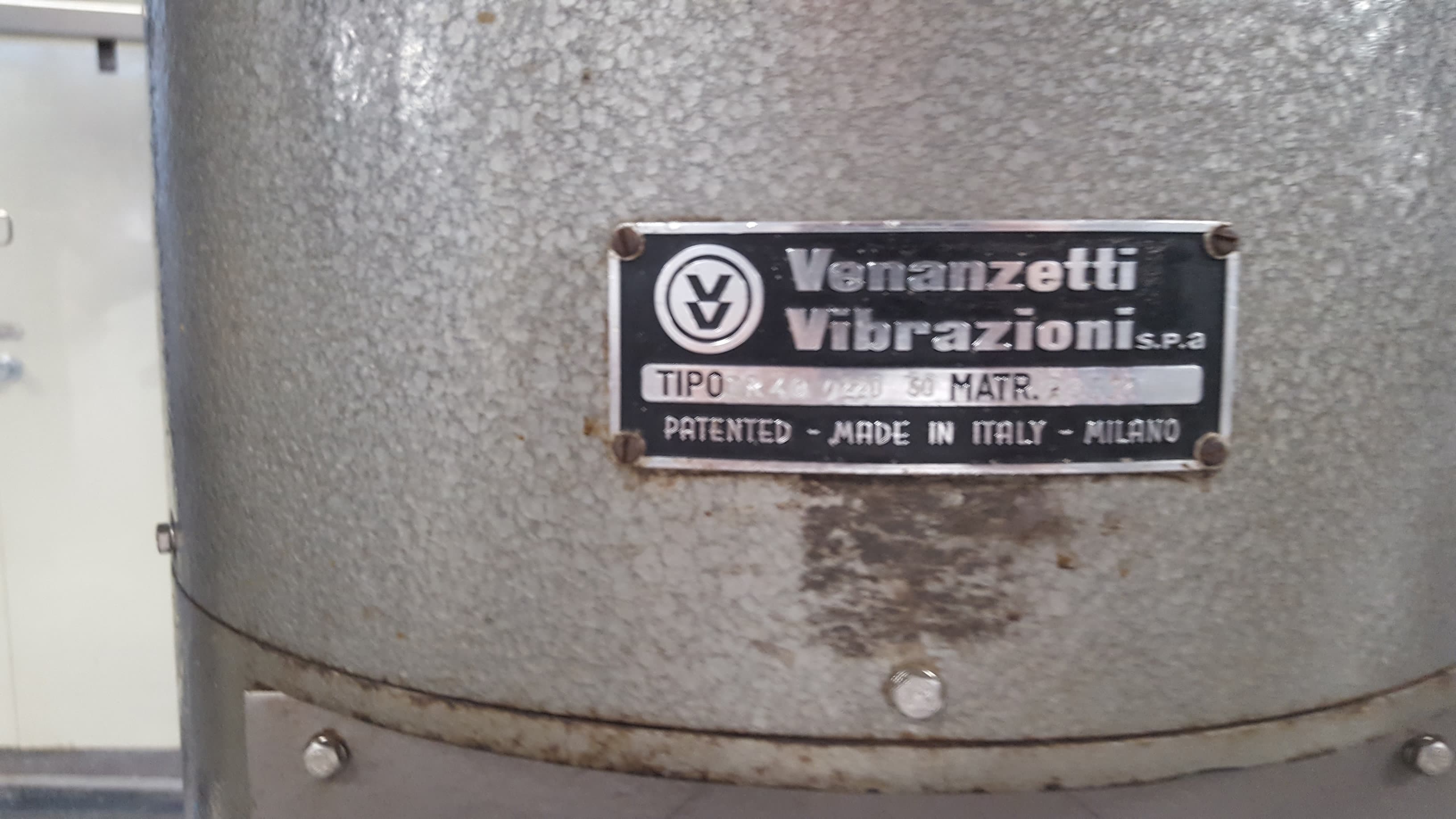 Tabliczka znamionowa Bertolaso Sigma 103
