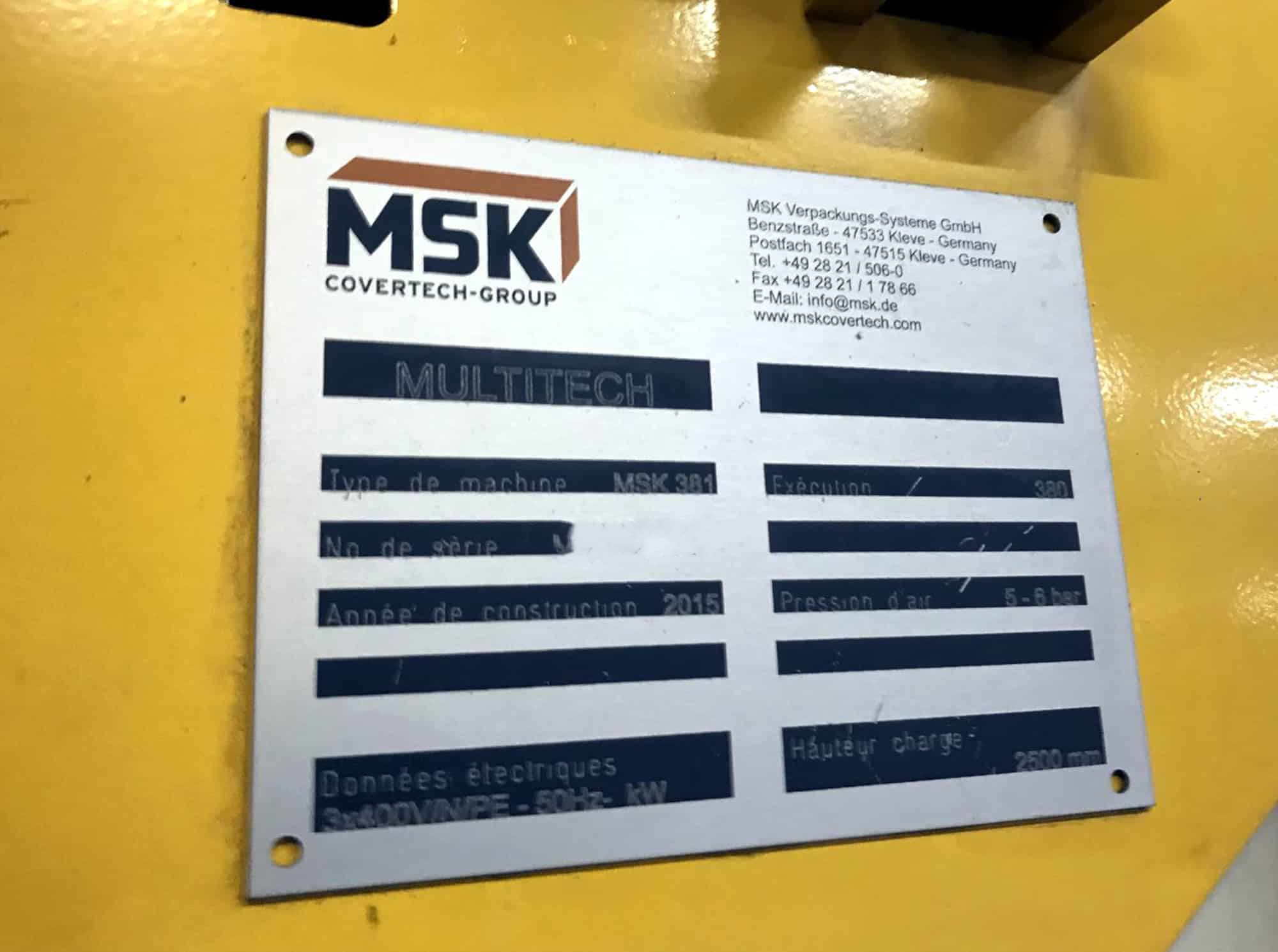 Tabliczka znamionowa MSK MSK 381