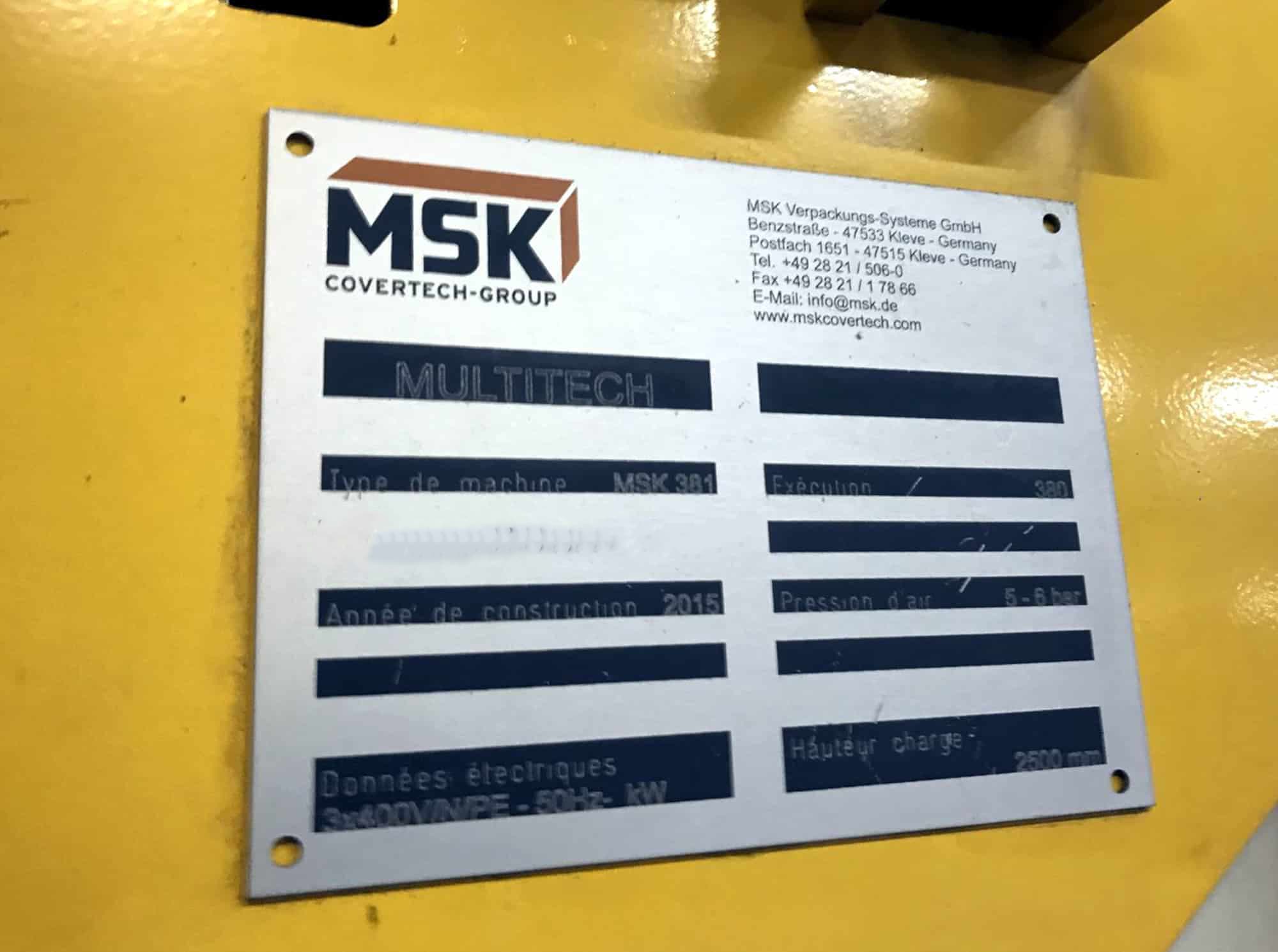 Tabliczka znamionowa MSK MSK 381
