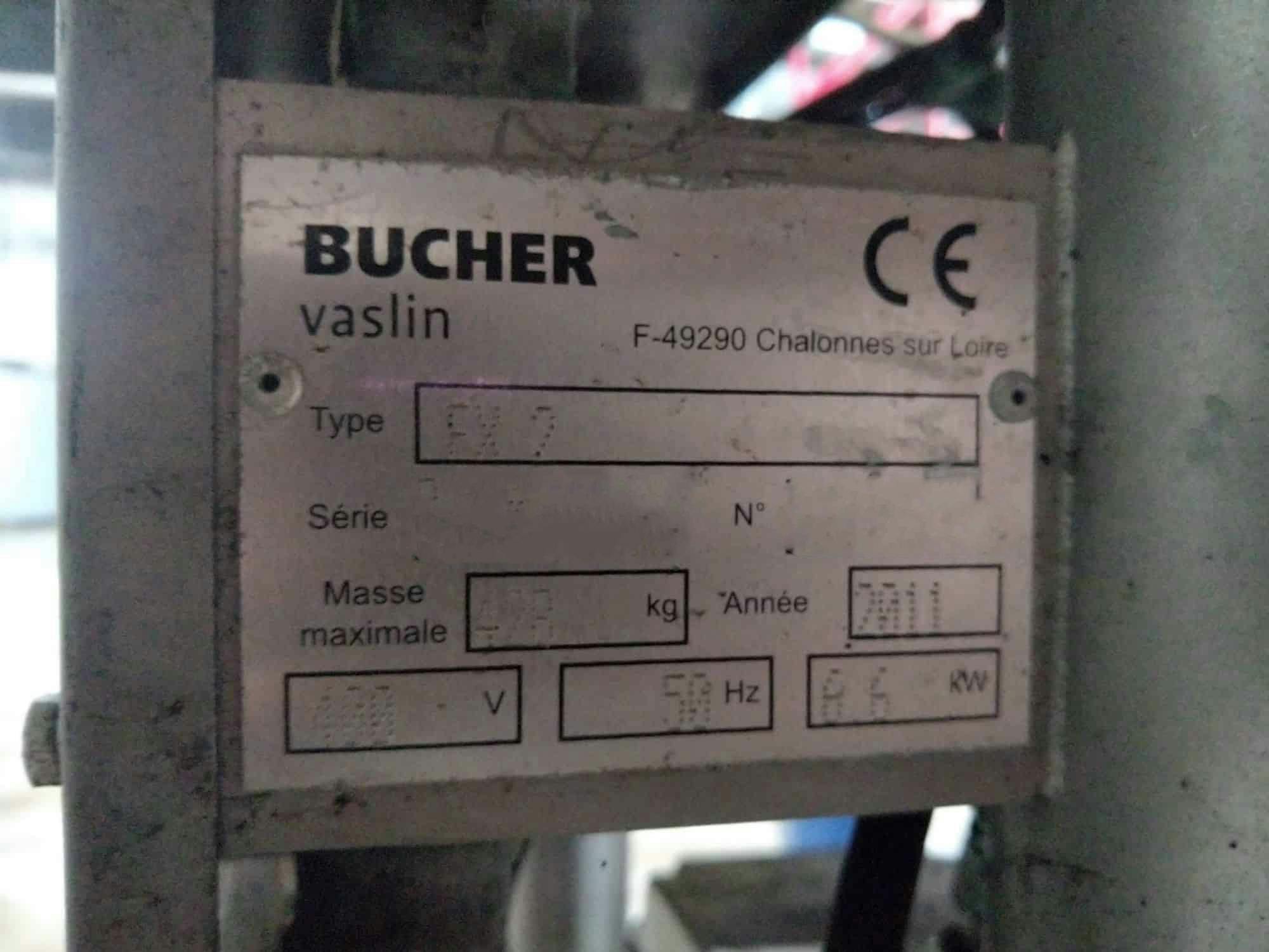 Tabliczka znamionowa Bucher Flavy FX - FX2