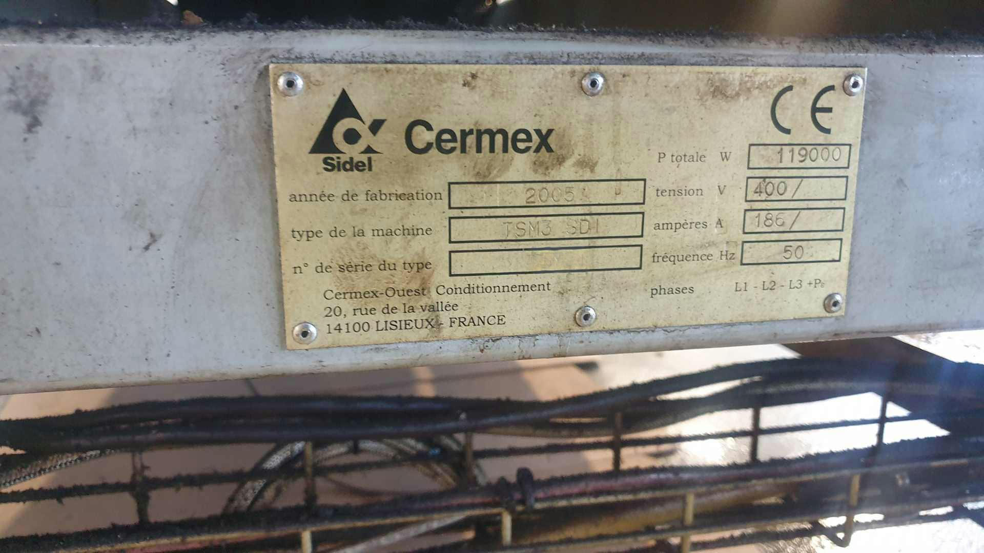 Tabliczka znamionowa SIDEL CERMEX TSM3 SDI